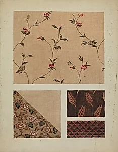 Materials from Patchwork Bedspread by Frances Lichten