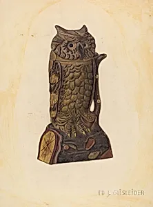 Mechanical Penny Bank: Owl