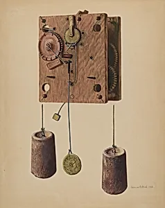 Mechanism of Eli Terry Clock