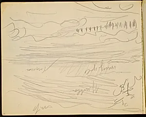 Meereslandschaft, Farbangaben (Seascape with Notations) [p. 108] by Max Beckmann