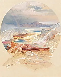 Minerva Terrace, Yellowstone by Thomas Moran