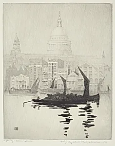 Misty Day, Paul's Wharf, London