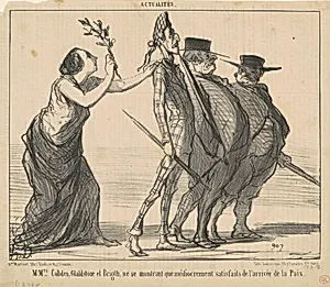 Mmrs. Cobden, Gladsone et Brigth ... by Honoré Daumier