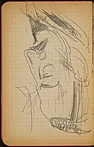 Männliche Bildnisstudie (Male Portrait Study) [p. 54] by Max Beckmann