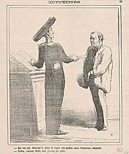 Mon bon ami, faites-moi le plaisir de signer ... by Honoré Daumier
