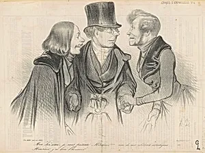 Mon cher ami, je vous présent Monsieur... by Honoré Daumier
