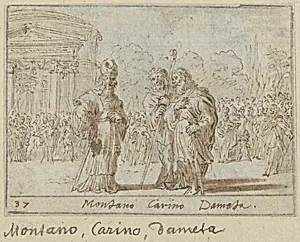 Montano, Carino and Dameta by Johann Wilhelm Baur
