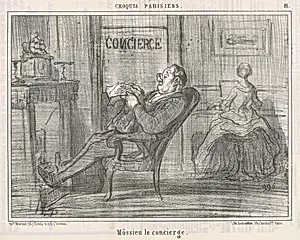 Mossieu le concierge by Honoré Daumier