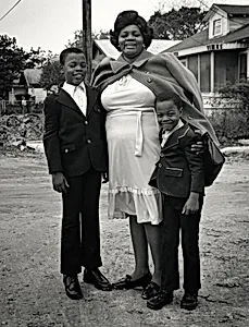 Mother with Sons, Third Ward, Houston, Texas