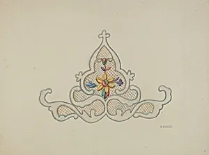 Motif of Wedding Dress Inset
