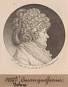 Mrs. Cunnyngham by Charles B. J. Févret de Saint-Mémin