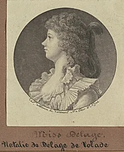 Natalie Marie Louise Stephanie Beatrice Delage de Volude by Charles B. J. Févret de Saint-Mémin