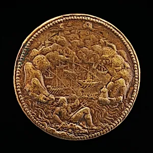 Neptune before a Harbor [reverse]