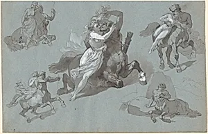 Nessus and Dejanira in Four Poses, and the Dying Nessus