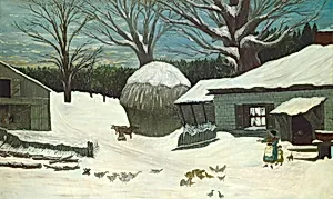 New England Farm in Winter