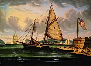 New York Harbor with Pilot Boat "George Washington"