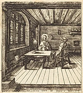 Nicodemus Comes to Christ by Night by Léonard Gaultier