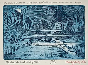 Nightmist and Rising Moon