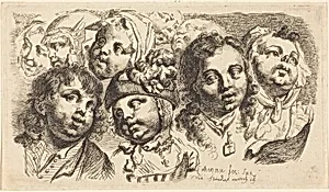 Nine Children's Heads