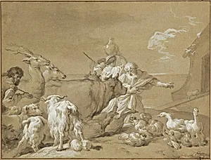 Noah Leading the Animals into the Ark