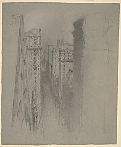North on Broadway from Trinity Church