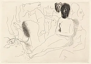 Nu assis et esquisses... (Seated Nude and Sketches...)