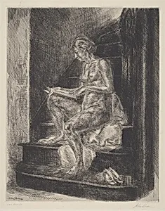 Nude on Stairs