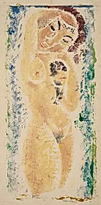 Nude Woman with Arm Upraised