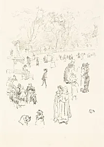 Nursemaids: "Les Bonnes du Luxembourg" by James McNeill Whistler