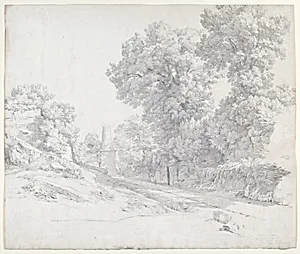 Oaks along the Appian Way near Albano