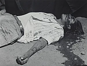 Obrero en huelga, asesinado (Striking worker, assassinated)