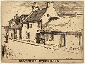 Old Houses, Byres Road, Partick by David Young Cameron