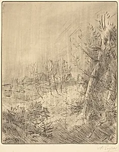 Old Village (Ville vieille) by Alphonse Legros