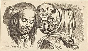 Old Woman Scolding a Man