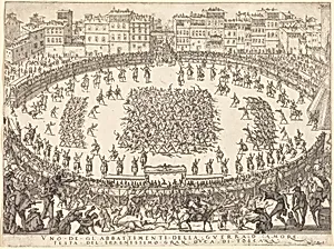 One of the Infantry Combats by Jacques Callot
