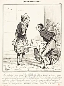 Origine des Bédoins a Paris by Honoré Daumier