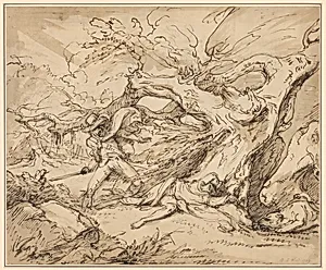 Orlando Rescuing Oliver from the Lion