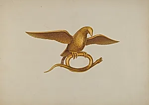 Ornamental Carving: Eagle and Snake