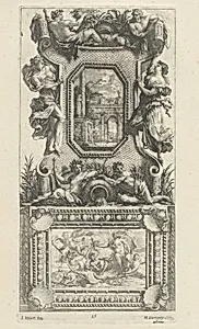 Ornamental Panel Surmounted by a Naiad and a River God