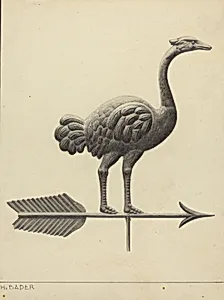 Ostrich Weather Vane