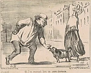 Ou l'on reconnait ... un ancien pharmacien by Honoré Daumier