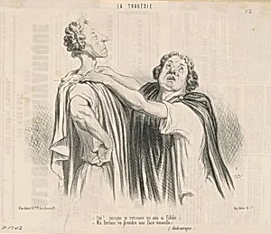 Oui! Puisque je trouve un ami si fidèle ... by Honoré Daumier
