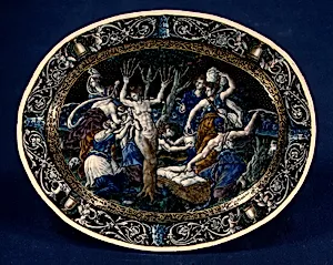 Oval Dish with the Birth of Adonis