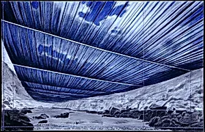 Over the River, Project for the Arkansas River, Colorado [bottom panel]
