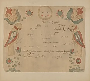 Pa. German Birth Certificate