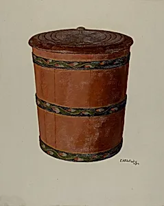 Pa. German Pail and Cover