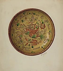 Pa. German Plate by William L. Antrim