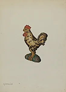 Pa. German Rooster Figurine