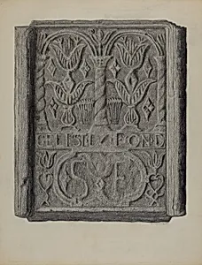 Pa. German Stove Back