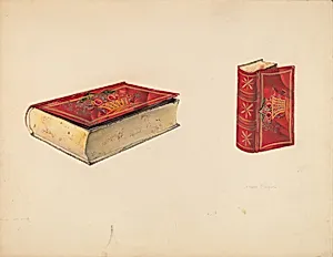 Painted Tin Trinket Box